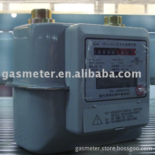 Ic card intelligent gas meter